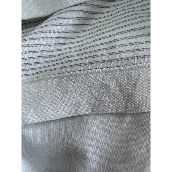 New Lululemon Womens White Swiftly Tech Relaxed Fit Striped Crop Polo Shirt 10 - Picture 9 of 10